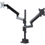 StarTech.com Desk Mount Dual Monitor Arm, Height Adjustable Full Motion Monitor Mount for 2x VESA Displays up to 32"/17lb, Stackable - (ARMDUALPIVOT)