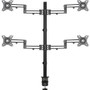 Tripp Lite DDR1327SQFC-1 Clamp Mount for Monitor, Flat Panel Display, HDTV - Black - 4 Display(s) Supported - 13" to 27" Screen - 32 - (Fleet Network)