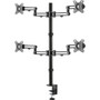 Tripp Lite DDR1327SQFC-1 Clamp Mount for Monitor Flat Panel Display HDTV - Black - 4 Displays Supported - 13 to 27 Screen - 32 - DDR1327SQFC-1