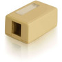 C2G 1 Socket Keystone Jack Surface Mounting Box - 1 x Socket(s) - Ivory (Fleet Network)