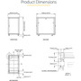 StarTechcom 18U 19 Server Rack Cabinet - 4 Post Adjustable Depth 6-32 Locking Knock Down Enclosure - Mobile wGlass Door  - 18U RK1836BKF