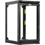 Tripp Lite SmartRack 16U Wall-Mount 2-Post Open Frame Rack, Hinged Front, Heavy Duty - For Networking, Switch, PDU, Patch Panel, UPS - (Fleet Network)