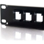 C2G 16 port Blank Keystone/Multimedia Patch Panel - 16 - 16 Port(s) - 16 x RJ-11 - 1U High - 19" Wide (03858)