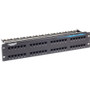 Black Box GigaBase CAT5e Patch Panel - 2U, Unshielded, 48-Port - 48 Port(s) - 48 x RJ-45 - 2U High - Rack-mountable - TAA Compliant (Fleet Network)