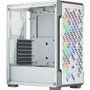 Corsair iCUE 220T RGB Airflow Tempered Glass Mid-Tower Smart Case - White - Mid-tower - White - Steel, Tempered Glass - 4 x Bay - 3 x (Fleet Network)