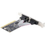 StarTech.com 2-Port PCI RS232 Serial Adapter Card, Dual Serial DB9 Ports, Expansion/Controller Card, Windows/Linux, Standard/Low - PCI (Fleet Network)