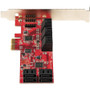 StarTech.com SATA PCIe Card, 10 Port PCIe SATA Expansion Card, 6Gbps SATA Adapter, 10 Mini-SAS/SATA Cables, PCI Express to SATA - SATA (10P6G-PCIE-SATA-CARD)
