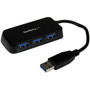 StarTechcom Portable 4 Port SuperSpeed Mini USB 30 Hub - Black - Add four USB 30 ports to your notebook or Ultrabook using this and ST4300MINU3B