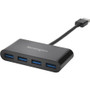 Kensington UH4000 USB 3.0 4-Port Hub - USB - External - 4 USB Port(s) - 4 USB 3.0 Port(s) - PC, Mac (K39121WW)