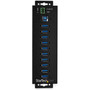 StarTechcom 10 Port USB Hub w Power Adapter - Metal Industrial USB 30 Data Hub - Din Rail Wall  Desk Mount USB 31 Gen 1 5Gbps - HB30A10AME