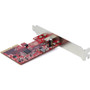 StarTech.com USB 3.2 Gen 2x2 PCIe Card - USB-C 20Gbps PCI Express 3.0 x4 Controller - USB Type-C Add-On PCIe Expansion Card - 1-Port - (PEXUSB321C)