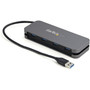 StarTechcom 4 Port USB 30 Hub 4x USB-A 5Gbps LaptopDesktop USB Type-A Hub USB Bus Powered 28cm Long Cable with Cable Management HB30AM4AB