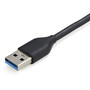 StarTechcom 4 Port USB 30 Hub 4x USB-A 5Gbps LaptopDesktop USB Type-A Hub USB Bus Powered 28cm Long Cable with Cable Management HB30AM4AB
