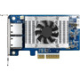 QNAP QXG-10G2T-X710 10Gigabit Ethernet Card - PCI Express 30 x4 - 2 Ports - 2 - Twisted Pair - 10GBase-T - Plug-in Card QXG-10G2T-X710