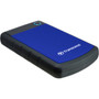 Transcend StoreJet 25H3 4 TB Portable Hard Drive - 25 External - SATA - Navy Blue - USB 30 - 256-bit Encryption Standard - 3 Year TS4TSJ25H3B