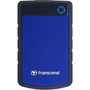 Transcend StoreJet 25H3 4 TB Portable Hard Drive - 25 External - SATA - Navy Blue - USB 30 - 256-bit Encryption Standard - 3 Year TS4TSJ25H3B