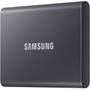 Samsung T7 MU-PC1T0TAM 1 TB Portable Solid State Drive - External - PCI Express NVMe - Titan Gray - Gaming Console Smartphone PC - MU-PC1T0TAM