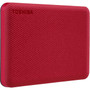 Toshiba Canvio Advance HDTCA20XR3AA 2 TB Portable Hard Drive - External - Red - USB 30 HDTCA20XR3AA