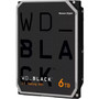 WD Black WD6004FZWX 6 TB Hard Drive - 35 Internal - SATA SATA600 - Conventional Magnetic Recording CMR Method - 35 Carrier - WD6004FZWX
