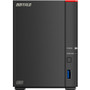 Buffalo LinkStation 720D 4TB Hard Drives Included (2 x 2TB, 2 Bay) - Hexa-core (6 Core) 1.30 GHz - 2 x HDD Supported - 2 x HDD - 4 TB (Fleet Network)