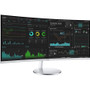 Samsung C34J791WTN 34" Double Full HD (DFHD) Curved Screen Quantum Dot LED LCD Monitor - 21:9 - Silver, White - 34" (863.60 mm) Class (Fleet Network)