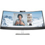 HP E34m G4 34" WQHD Curved Screen LED LCD Monitor - 21:9 - 34" (863.60 mm) Class - Vertical Alignment (VA) - 3440 x 1440 - 16.7 Colors (Fleet Network)