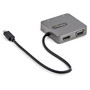 StarTechcom USB-C Multiport Adapter - USB 31 Gen 2 Type-C Mini Dock - USB-C to 4K HDMI or 1080p VGA - 10Gbps USB-A  USB-C Ethernet DKT31CHVL