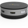 StarTechcom USB C Multiport Adapter - USB Type-C 10Gbps Mini Dock 4K 60Hz HDMIDisplayPort1080p VGA - 75W PD Passthrough USB Hub  DKT31CHDVCM