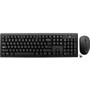 V7 Wireless Keyboard and Mouse Combo - USB Wireless RF English (US) - Black - USB Wireless RF Mouse - 1600 dpi - 3 Button - Black - - (Fleet Network)