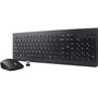 Lenovo Essential Wireless Keyboard and Mouse Combo - US English 103P - USB Wireless RF English (US) - Black - USB Wireless RF Optical (Fleet Network)