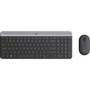 Logitech MK470 Slim Wireless Combo - USB Wireless RF USB Wireless RF Optical - 1000 dpi - 3 Button - Scroll Wheel - Symmetrical - AA 920-009437