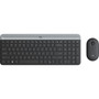 Logitech MK470 Slim Wireless Combo - USB Wireless RF USB Wireless RF Optical - 1000 dpi - 3 Button - Scroll Wheel - Symmetrical - AA 920-009437
