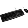 Kensington Pro Fit Washable Wired Desktop Set - USB Cable Keyboard - 104 Key - USB Cable Mouse - Optical - 1600 dpi - 3 Button - - - (Fleet Network)