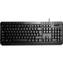 Adesso AKB-132 - Spill-Resistant Multimedia Desktop Keyboard (PS/2) - Cable Connectivity - PS/2 Interface - 104 Key Media Player, Up, (Fleet Network)