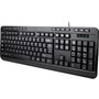 Adesso AKB-132 - Spill-Resistant Multimedia Desktop Keyboard PS2 - Cable Connectivity - PS2 Interface - 104 Key Media Player Up AKB-132PB