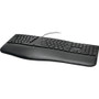 Kensington Pro Fit Ergo Wired Keyboard - Cable Connectivity - USB Type A Interface - Windows, Chrome OS, Mac OS - Black (Fleet Network)