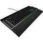 Corsair K55 RGB PRO Gaming Keyboard - Cable Connectivity - USB 2.0 Type A Interface - RGB LED - 110 Key Multimedia, Macro, Windows Key (Fleet Network)