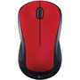Logitech M310 Mouse - Laser - Wireless - Radio Frequency - 240 GHz - Flame Red - USB - 1000 dpi - Scroll Wheel - 3 Buttons - 910-002486