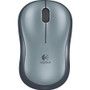 Logitech Plug-and-Play Wireless Mouse - Optical - Wireless - Radio Frequency - 2.40 GHz - Silver - 1 Pack - USB - 1000 dpi - Scroll - (Fleet Network)