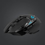 Logitech G502 LIGHTSPEED Wireless Gaming Mouse - Optical - Wireless - Radio Frequency - USB 20 - 16000 dpi 910-005565