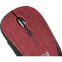 Adesso iMouse S80R - Wireless Fabric Optical Mini Mouse (Red) - Optical - Wireless - Radio Frequency - 2.40 GHz - No - Red - USB - dpi (IMOUSE S80R)