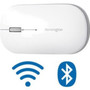 Kensington SureTrack Dual Wireless Mouse - Optical - Wireless - BluetoothRadio Frequency - 240 GHz - White - 1 Pack - USB 20 - 4000 K75353WW