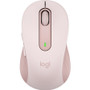 Logitech Signature M650 Mouse - Optical - Wireless - Bluetooth/Radio Frequency - Rose - USB - 2000 dpi - Scroll Wheel - 5 Button(s) - (Fleet Network)
