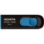 Adata 32GB DashDrive UV128 USB 30 Flash Drive - 32 GB - USB 30 - 90 MBs Read Speed - 40 MBs Write Speed - Blue Black - Lifetime AUV128-32G-RBE