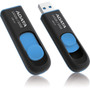 Adata 32GB DashDrive UV128 USB 30 Flash Drive - 32 GB - USB 30 - 90 MBs Read Speed - 40 MBs Write Speed - Blue Black - Lifetime AUV128-32G-RBE