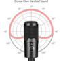 Adesso Xtream M4 Wired Condenser Microphone - 100 Hz to 18 kHz - 680 Ohm -42 dB - Cardioid, Uni-directional - USB (Xtream M4)