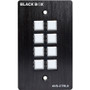 Black Box Wallplate Control Panel - RS-232, 8-Button - Wireless (AVS-CTRL8) AVS-CTRL8 Multi Media physical Black Box Fleet Network Canada