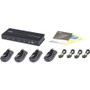 ATEN 4-port USB Boundless KM Switch - 4 Computer(s) - 1 Local User(s) - 1 x Network (RJ-45) - 8 x USB - Rack-mountable (Fleet Network)