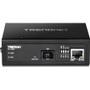 TRENDnet TI-F11SFP Hardened Industrial 100/1000Base-T to SFP Media Converter - DIN-Rail/Wall Mount - Multi/Single Mode - 80km