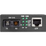 Black Box Pure Networking Transceiver/Media Converter - 1 x Network (RJ-45) - 1 x SC Ports - DuplexSC Port - Single-mode - Fast - - (LHC212A)